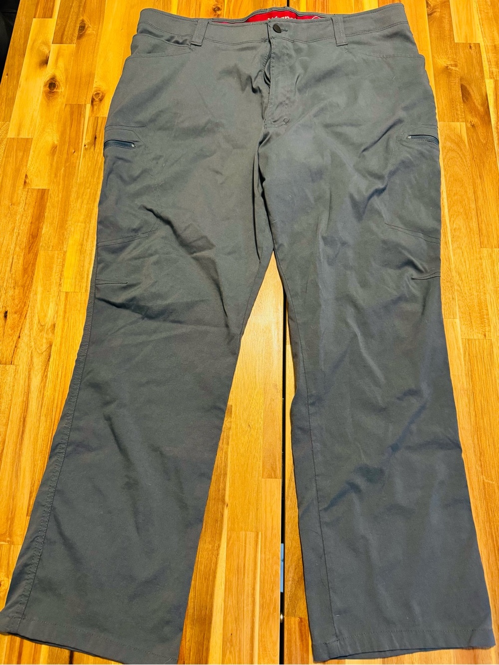 Wrangler Outdoor Men’s Gray Performance Hiking Pants Size 38x30